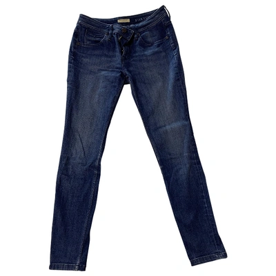 Pre-owned Burberry Slim Jeans In Blue
