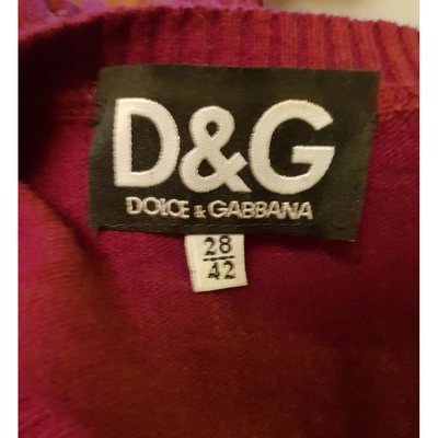 Pre-owned Dolce & Gabbana Wool Vest In Burgundy