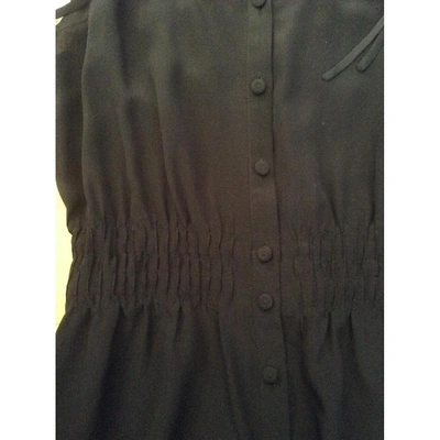 Pre-owned Fendi Silk Blouse In Black