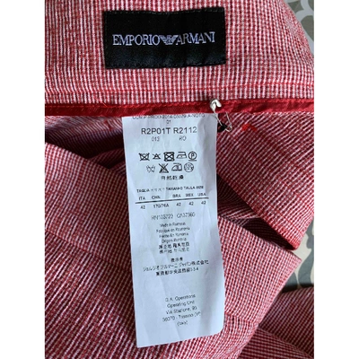 Pre-owned Emporio Armani Slim Pants In Other