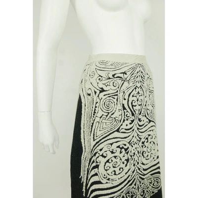 Pre-owned Jean Paul Gaultier Wool Mid-length Skirt In Grey