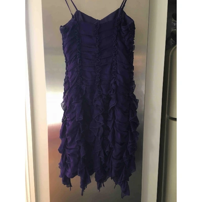 MARC JACOBS Pre-owned Silk Mini Dress In Purple