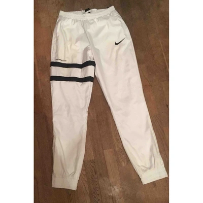 Pre-owned Nike Trousers In White