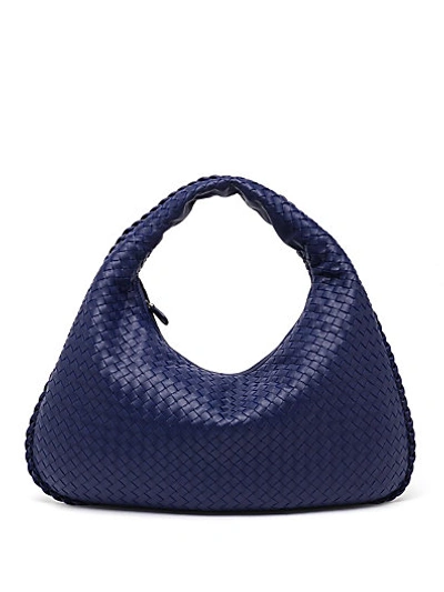 Bottega Veneta Veneta Intrecciato Large Hobo Bag, Cobalt Blue In Navy