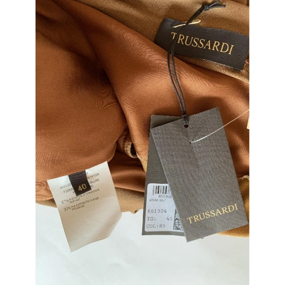 Pre-owned Trussardi Mid-length Dress In Brown