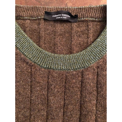 Pre-owned Roberto Collina Brown Cashmere Knitwear
