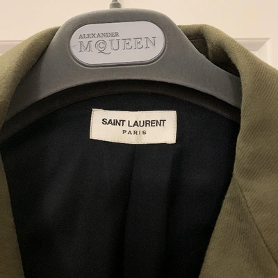 Pre-owned Saint Laurent Short Vest In Khaki
