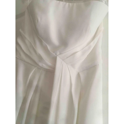 Pre-owned Alberta Ferretti Maxi Dress In White