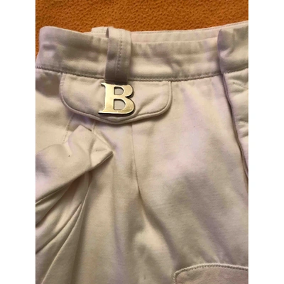 BALENCIAGA Pre-owned Straight Pants In White