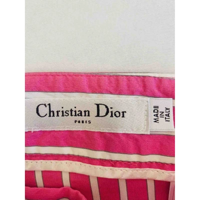 Pre-owned Dior Pink Cotton Shorts