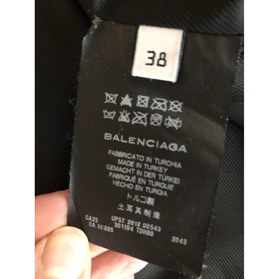 Pre-owned Balenciaga Grey Leather Leather Jackets