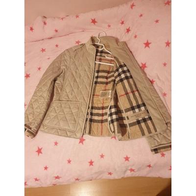 Pre-owned Burberry Beige Cashmere Jacket