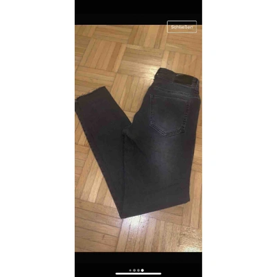 Pre-owned Anine Bing Spring Summer 2020 Slim Jeans In Anthracite