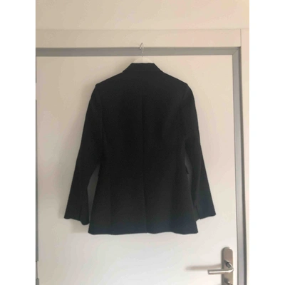 Pre-owned Maje Wool Suit Jacket In Black