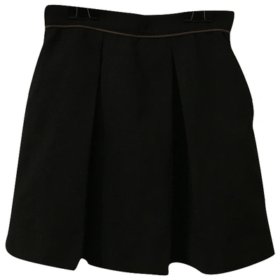 Pre-owned Sea New York Wool Mini Skirt In Black