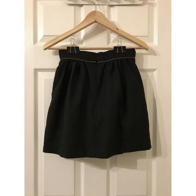Pre-owned Sea New York Wool Mini Skirt In Black