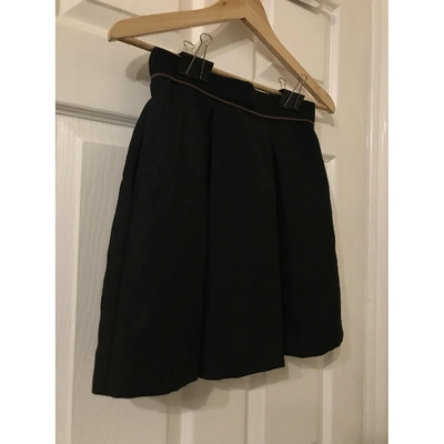 Pre-owned Sea New York Wool Mini Skirt In Black