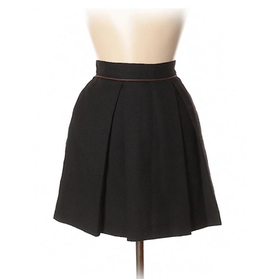 Pre-owned Sea New York Wool Mini Skirt In Black