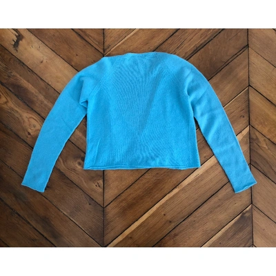 Pre-owned Roberto Collina Turquoise Cashmere Knitwear