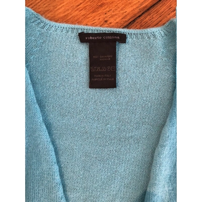 Pre-owned Roberto Collina Turquoise Cashmere Knitwear