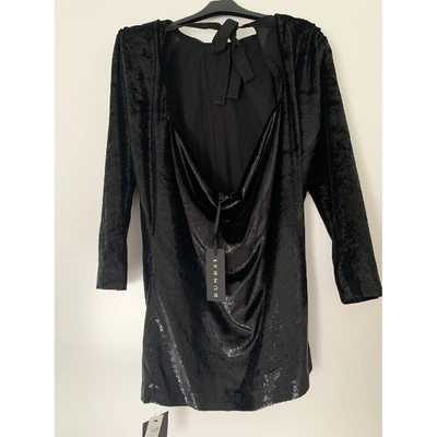 Pre-owned Dundas Black Silk Dress