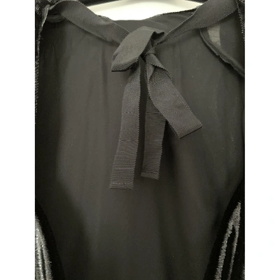 Pre-owned Dundas Black Silk Dress