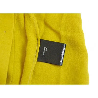 Pre-owned Marco Bologna Silk Blouse In Yellow