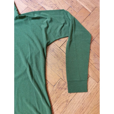 Pre-owned Stephan Janson Green Polyester Top