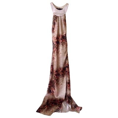 Pre-owned Patrizia Pepe Silk Maxi Dress In Multicolour