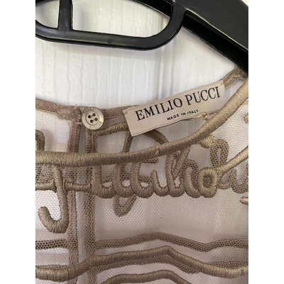 Pre-owned Emilio Pucci Blouse In Gold