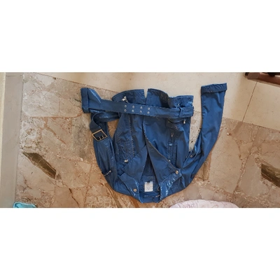 Pre-owned Peuterey Short Vest In Blue