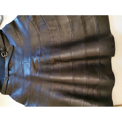 Pre-owned Karl Black Leather Dress