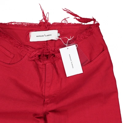MARQUES' ALMEIDA Pre-owned Large Pants In Red