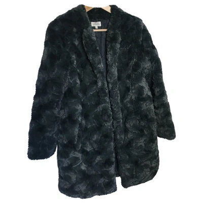 Pre-owned Hartford Green Faux Fur Coat