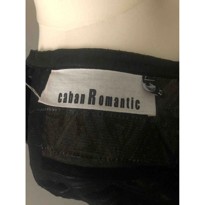 Pre-owned Caban Romantic Leather Blazer In Black