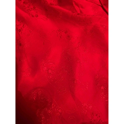 Pre-owned Sandro Red Silk Tops