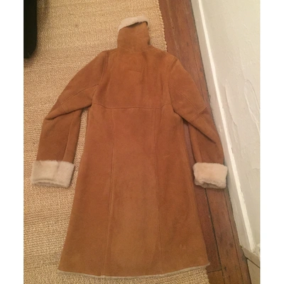 Pre-owned Hartford Camel Wool Coat