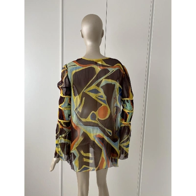 Pre-owned Missoni Silk Blouse In Multicolour