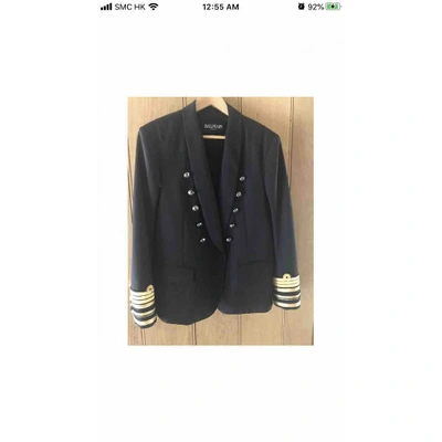 Pre-owned Balmain Black Wool Jacket