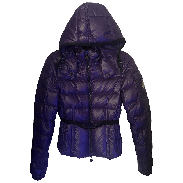 purple moncler coat