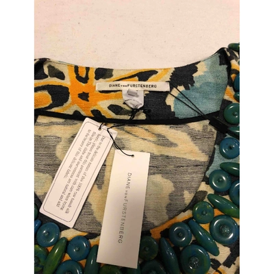 Pre-owned Diane Von Furstenberg Silk Mid-length Dress In Multicolour