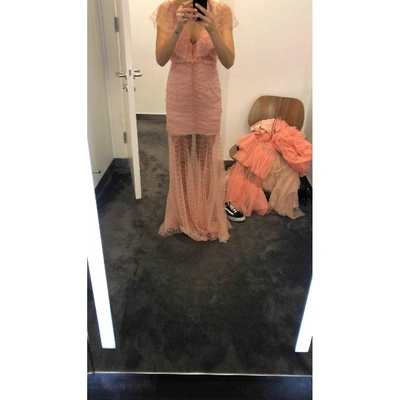Pre-owned Alice Mccall Glitter Maxi Dress In Pink