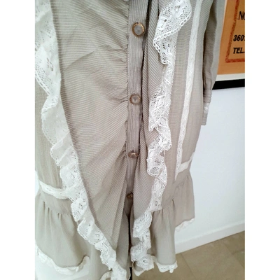 Pre-owned Temperley London Mini Dress In Beige