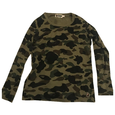 Pre-owned A Bathing Ape Green Cotton  Top