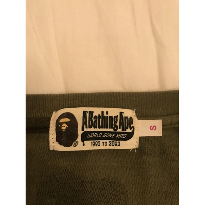 Pre-owned A Bathing Ape Green Cotton  Top