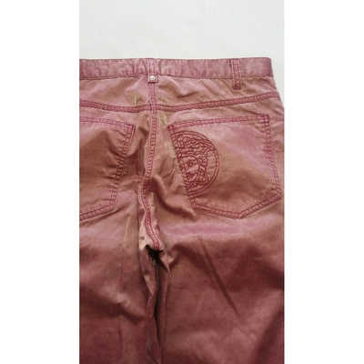 Pre-owned Versace Large Pants In Pink