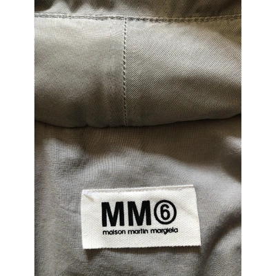 Pre-owned Mm6 Maison Margiela Grey Leather Jacket