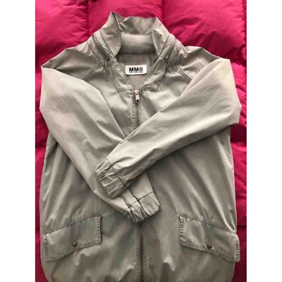 Pre-owned Mm6 Maison Margiela Grey Leather Jacket