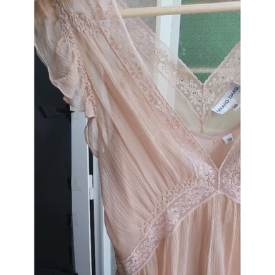 Pre-owned Gerard Darel Pink Silk Dress