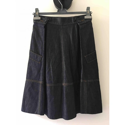 Pre-owned Marni Blue Denim - Jeans Skirt